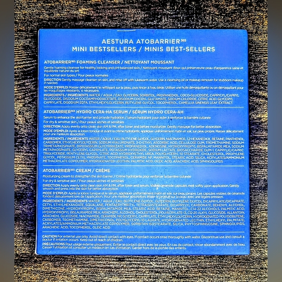 Aestura ATOBARRIER365 Deep Hydration Bestsellers Trial Kit Essence Serum Cream - Picture 3 of 9